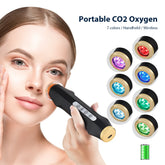 휴대용 CO2 산소 버블펜 각질 제거 밸런스 세럼 얼굴 마사지기 고주파 진동 스킨 케어 뷰티 머신